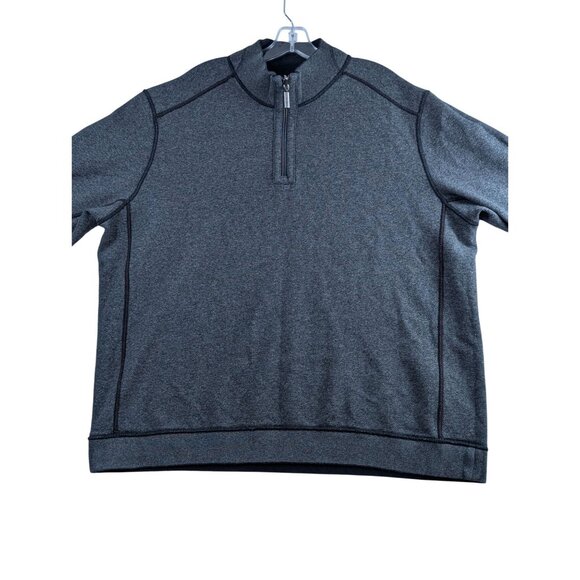 Tommy Bahama Reversible Gray Mens 2XL Half Zip Pullover Sweatshirt Long Sleeve - Picture 7 of 16